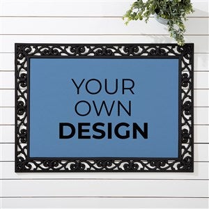 Design Your Own Personalized 18x27 Doormat - Slate Blue - 13289-Blue