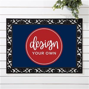 Design Your Own Personalized 18x27 Doormat - Navy Blue - 13289-NB