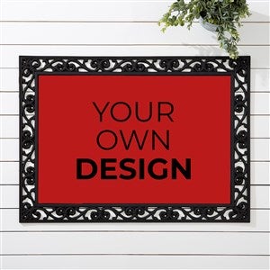 Design Your Own Personalized 18x27 Doormat - Burgundy - 13289-Red