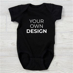 Design Your Own Personalized Baby Bodysuit - Black - 13327-B