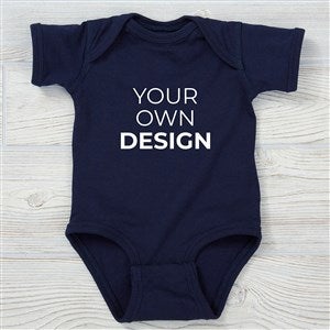 Design Your Own Personalized Baby Bodysuit - Navy Blue - 13327-N