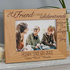 What Girlfriends Mean Personalized Picture Frame 4x6 Box  Personalized  picture frames, Personalised frames, Personalised