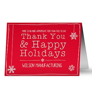 Business Thank You Holiday Card - 13360