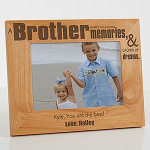 Personalized Picture Frame 5x7 - Brother Gift - 13381-M