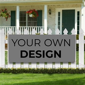 Create Your Own Custom Printed Vinyl Banners - Gray - 13397-Grey