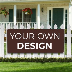 Create Your Own Custom Vinyl Banners - Brown - 13397-Brown