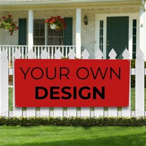 Design Your Own Custom Printed Banners - Red - 13397-Red