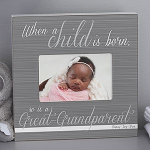 A Great-Grandparent Is Born Personalized Frame - 4x6 Box - 13438-B