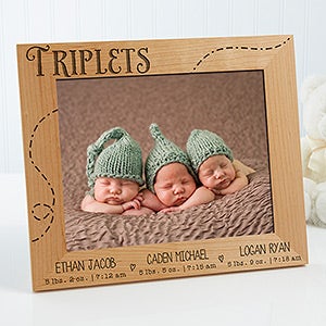 Personalized Picture Frames for Triplets - 8x10 - 13441-3L