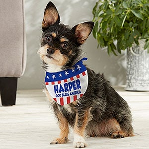 All American Personalized Dog Bandana - Small - 13460