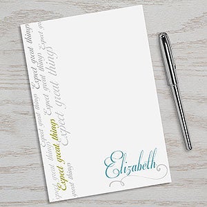 Inspirational Message Personalized Notepad - 13547
