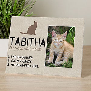 Definition of My Cat Personalized Picture Frame - 13596