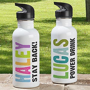 Sporty Sip Children's Water Bottle – The Monogrammed Home