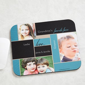 My Favorite Faces Personalized Photo Mouse Pad - 14098