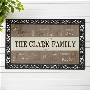 Personalized Name Doormat - Our Loving Family 20x35 - 14118-M