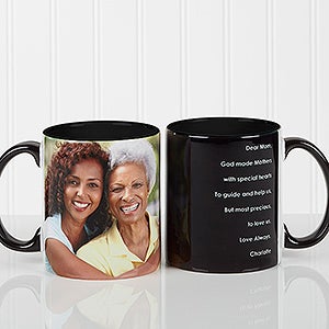 Photo Sentiments For Her Personalized Coffee Mug 11oz.- Black - 14383-B