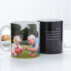 Personalized Coffee Mugs for Men - Photo Sentiments - 14474-W