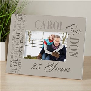 Anniversary Memories Personalized 4x6 Tabletop Frame - Horizontal - 14575