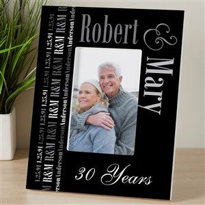 Anniversary Memories Personalized 4x6 Tabletop Frame - Vertical - 14575-TV