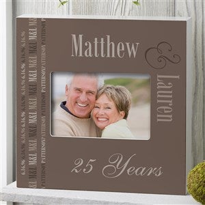 Anniversary Memories Personalized 4x6 Box Frame - Horizontal - 14575-BH