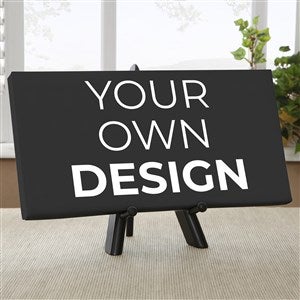 Design Your Own Personalized 5 1/2quot; x 11quot; Canvas Print- Black - 14588-B