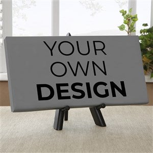 Design Your Own Personalized 5 1/2quot; x 11quot; Canvas Print- Grey - 14588-G