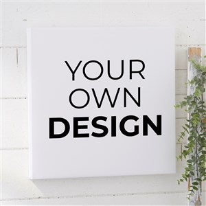 Design Your Own Personalized 12quot; x 12quot; Canvas Print- White - 14589-S