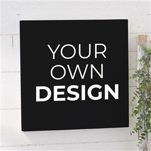 Design Your Own Personalized 12quot; x 12quot; Canvas Print- Black - 14589-B