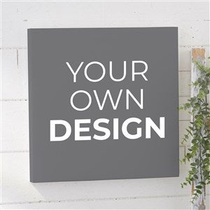 Design Your Own Personalized 12quot; x 12quot; Canvas Print- Grey - 14589-G