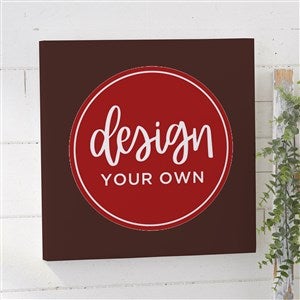 Design Your Own Personalized 12quot; x 12quot; Canvas Print- Brown - 14589-BR