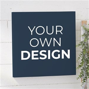 Design Your Own Personalized 12quot; x 12quot; Canvas Print- Navy Blue - 14589-NB