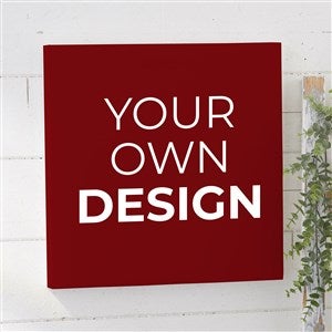 Design Your Own Personalized 12quot; x 12quot; Canvas Print- Burgundy - 14589-BU