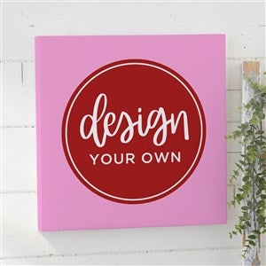 Design Your Own Personalized 12quot; x 12quot; Canvas Print- Pastel Pink - 14589-P