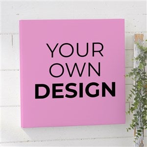 Design Your Own Personalized 12quot; x 12quot; Canvas Print- Pastel Pink - 14589-P