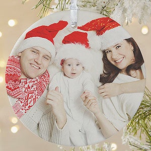 Picture Perfect Personalized Photo Ornament- 3.75 Matte - 1 Sided - 14590-1L