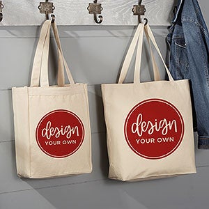 Design Your Own Personalized Small Canvas Tote Bag