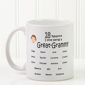 So Many Reasons Personalized Coffee Mug 11 oz.- White - 14621-W