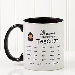 So Many Reasons Personalized Coffee Mug 11oz.- Black - 14621-B