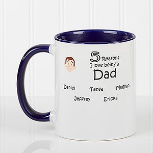 Blue Personalized Grandparent Coffee Mugs - So Many Reasons - 14621-BL