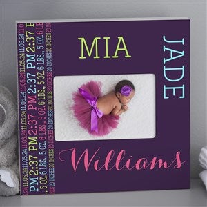 Darling Baby Girl Personalized Picture Frame - 4x6 Box Frame - 14860-B
