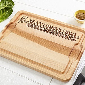 The Grill 10x14 Personalized Bamboo Cutting Board