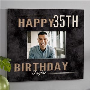 Vintage Birthday Personalized 5x7 Wall Frame - Horizontal - 14963-WH