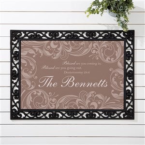 Family Blessings Personalized Doormat-18x27 - 14994