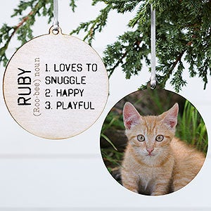 Definition of My Pet Photo Ornament - Wood - 15076-2W