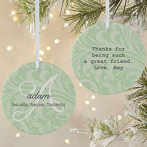 Personalized Christmas Ornament - Name  Name Meaning - 15146-2L