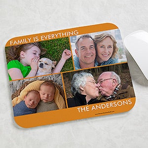 Personalized Photo Mouse Pad - Picture Perfect - 4 Photo - 15199-4