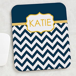 Preppy Chic Personalized Mouse Pad - 15200