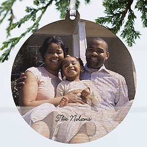 Photo Sentiments Personalized Ornament-3.75 Wood - 1 Sided - 15254-1W