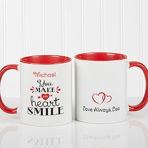 Heart Custom Photo, Personalized Mugs, Custom Coffee Mugs, Valentine's Day  gift, Anniversary gifts