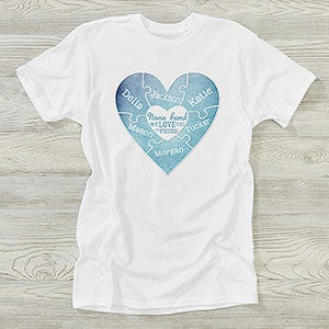 We Love You To Pieces Personalized T-Shirt - 15365-T